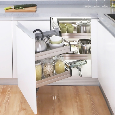 Giá góc liên hoàn, giảm chấn gắn liền, inox hộp 304 cao cấp Edel.
