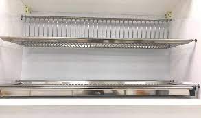 Giá để bát đĩa 2 tầng inox cao cấp có khay hứng nước Edel.