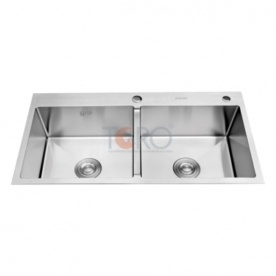 CHẬU RỬA CHÉN 2 HỘC ĐỀU